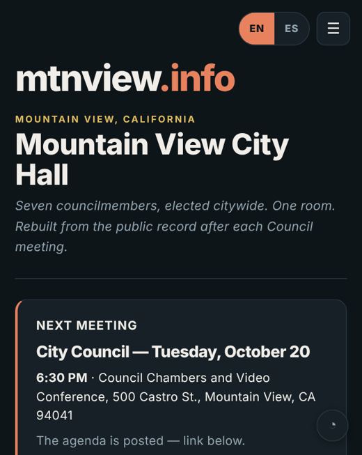 mtnview.info screenshot